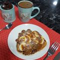El cooksnap de Elena Mirian Trobiani cuando hizo Hotcakes de banana con dulce de leche.