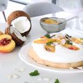 Cooksnap de Is.ideias quando cozinhou Pavlova com Natas e Curd de Pêssego e Coco.