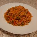 Cooksnap-ul lui Diana Onchiş atunci când a preparat Cușcuș cu mazăre (legume) și sos de roșii.