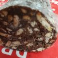El cooksnap de Elizabeth Cornelli cuando hizo Salchichón de chocolate con galletas.