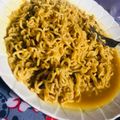 Hauwa Rilwan's cooksnap of when they made Indomie with onions.