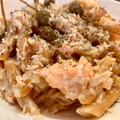 El cooksnap de Irene-Guirao cuando hizo Pasta con restos de salmón en salsa cremosa.