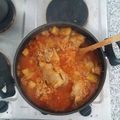 El cooksnap de Gonzalo Robles cuando hizo Guiso de arroz con pollo.