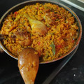 El cooksnap de Soraya Cruz Macías cuando hizo Arroz tipo paella con carne.