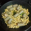 El cooksnap de Ana cuando hizo Garbanzos con Salchichas Frankfurt.