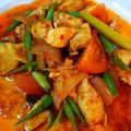 Cooksnap Gyna Elenna semasa beliau membuat Ayam Paprik.