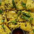 Vanika Agrawal's cooksnap of when they made Instant khaman/Besan dhokla.