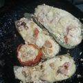 El cooksnap de Jacklyn Gascón cuando hizo Calabacín relleno de queso ricotta.