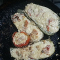 El cooksnap de Jacklyn Gascón cuando hizo Calabacín relleno de queso ricotta.