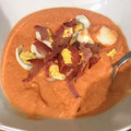 El cooksnap de Clara cuando hizo Salmorejo con pan integral.