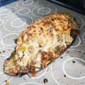 El cooksnap de Sofía Sss cuando hizo Berenjenas rellenas de verduras y soja texturizada.