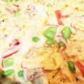 ゆるмαмα's cooksnap of when they made カニカマと枝豆で♡スクランブルエッグ.