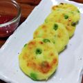 YCHキッチン's cooksnap of when they made 焼くからヘルシー☆枝豆コーンポテト♪.