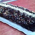 El cooksnap de charo cuando hizo Brazo de gitano relleno de trufa y chocolate.