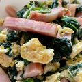 ノンノン's cooksnap of when they made 簡単♡ほうれん草とベーコンの卵マヨ炒め.
