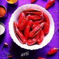 Arti Panjwani का कुकस्नैप जब उन्होंने लाल मिर्च का अचार (Lal mirch ka achar recipe in Hindi) बनाया था।