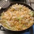 campion's cooksnap of when they made Haluski (noodles with cabbage and onion.