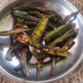 Janvi का कुकस्नैप जब उन्होंने कुरकुरे भिंडी (Kurkure bhindi recipe in Hindi) बनाया था।