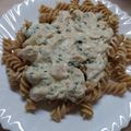 Szilvia Szőke Cooksnap-ja, amikor elkészítette a(z) Tejszínes csirkemell sajttal, széles metélttel receptet.