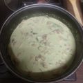 El cooksnap de Alma Nava cuando hizo Pollo poblano al tocino.