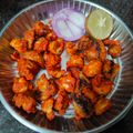 Farheen Begam's cooksnap of when they made காளான் சில்லி 65 (Kaalaan chilli 65 recipe in tamil).