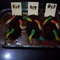 El cooksnap de Fanny Obon cuando hizo Pastel cementerio de chocolate Halloween.