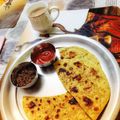 Mukti Bhargava का कुकस्नैप जब उन्होंने मसाला पराठा (masala paratha recipe in Hindi) बनाया था।
