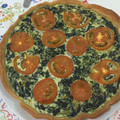 El cooksnap de Marieta cuando hizo Quiche de espinacas.