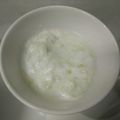 El cooksnap de Agata cuando hizo Salsa de yogur y pepino.