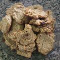 El cooksnap de Mabel Perez cuando hizo Galletas de avena, con bananas molidas, coco rallado y pasas.