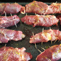 El cooksnap de Mabel cuando hizo Niños envueltos de cerdo, con salchicha al horno y puré de papas.