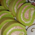 Cooksnap dari riffa untuk resep Pandan Roll Cake/ Bolu Gulung Pandan Super Lembut