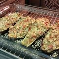 El cooksnap de La Cocina de Jonny cuando hizo Berenjenas rellenas de Setas y Pavo.