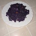El cooksnap de Carlos Clemente cuando hizo Lombarda 🥦 🟣 con 🍏 manzana y pasas 🍇.