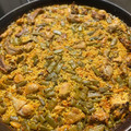 El cooksnap de Oscar cuando hizo Paella Valenciana.