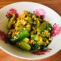 รูป Cooksnap ของ Jingjo Jingkaroo เมื่อเขาทำ แตงกวาผัดไข่