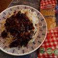 El cooksnap de Maria Paz Dominguez/ @pacitamama en instagram cuando hizo Cabellos ángel con carne en su salsa.