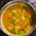 Falguni Shah's cooksnap of when they made રસાવાળા મગ (Rasavala Moong Recipe In Gujarati).