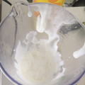 El cooksnap de Cora cuando hizo Mayonesa de leche.