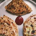 Heena Nayak's cooksnap of when they made આલુ પરાઠા.