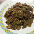 El cooksnap de musicansio cuando hizo Judías verdes con champiñones y jamón.