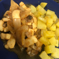 El cooksnap de Alberto Lamas Ferrer cuando hizo Calamares encebollados con cerveza y patatas fritas.