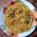 Shaiq Gulzar's cooksnap of when they made 🥘Hyderabadi Biryani 🥘.