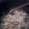 El cooksnap de Nuria cuando hizo Macarrones a la carbonara sin huevo.