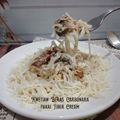 Cooksnap dari Erlina untuk resep Spaghetti carbonara (tanpa eggyolk dan cream)