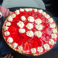 El cooksnap de Milagros Urquiza cuando hizo Tarta de frutilla con crema y gelatina♡.