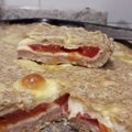El cooksnap de Yessica Olveira cuando hizo Tarta napolitana de jamón, queso y tomate con masa integral.