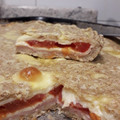 El cooksnap de Yessica Olveira cuando hizo Tarta napolitana de jamón, queso y tomate con masa integral.