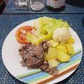 El cooksnap de Mafer Iglesias cuando hizo Filet migñon con salsa de champiñones.