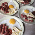El cooksnap de Lucia Larrea cuando hizo Desayuno inglés.